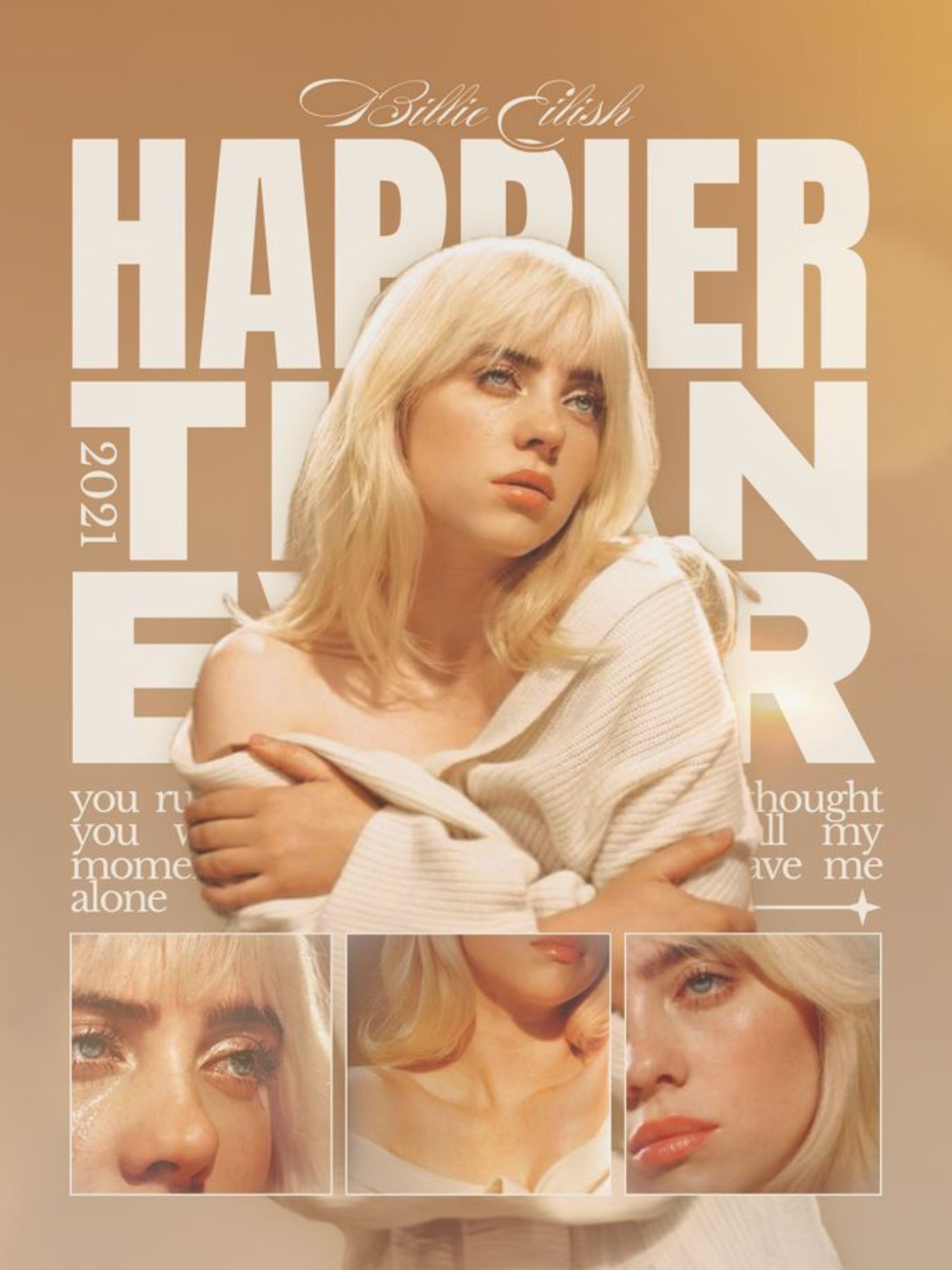 Billie Eilish "Happier Than Ever" Poster