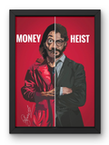 Money Heist in Half Poster