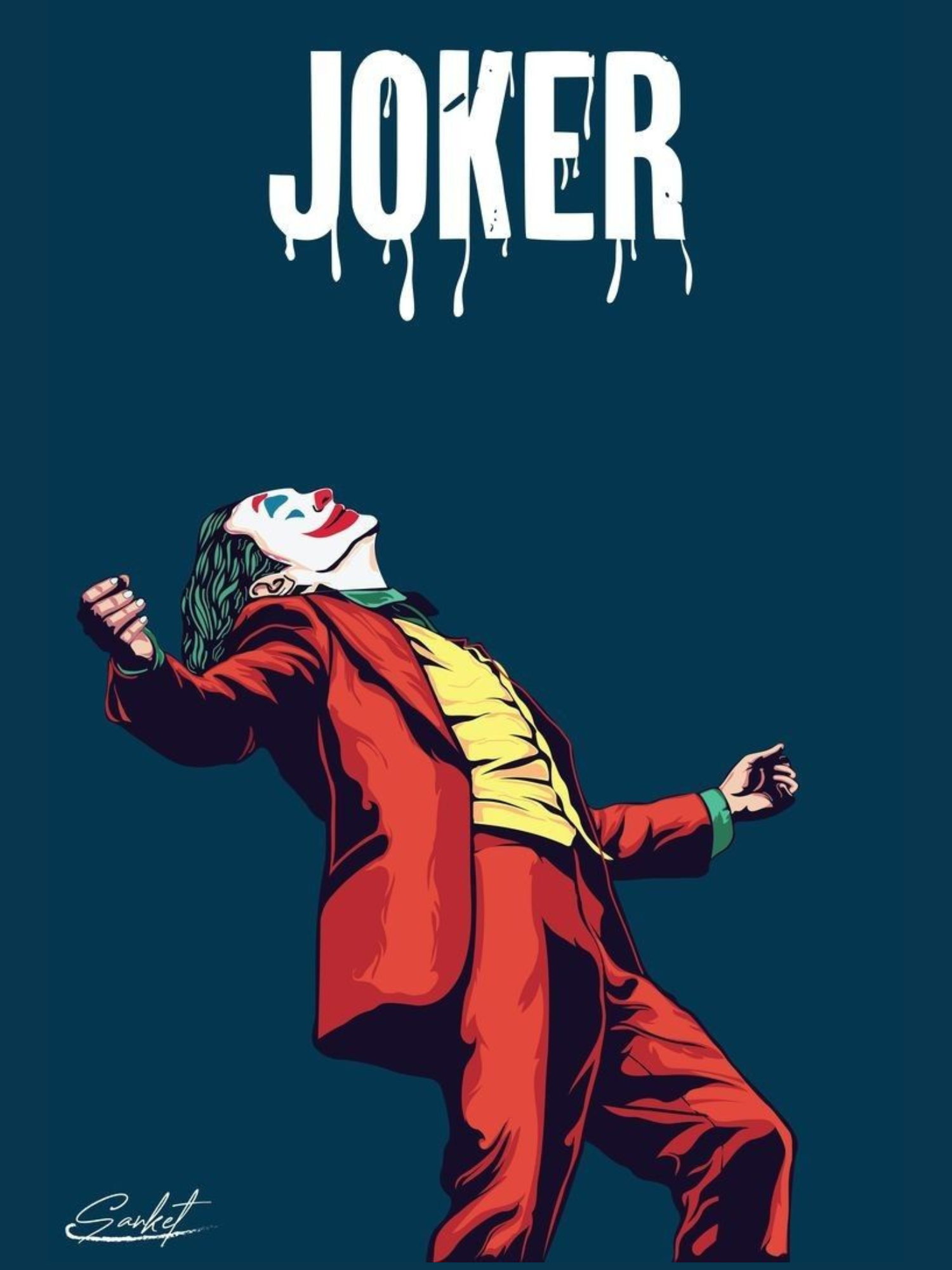 Joker Paint Art Poster