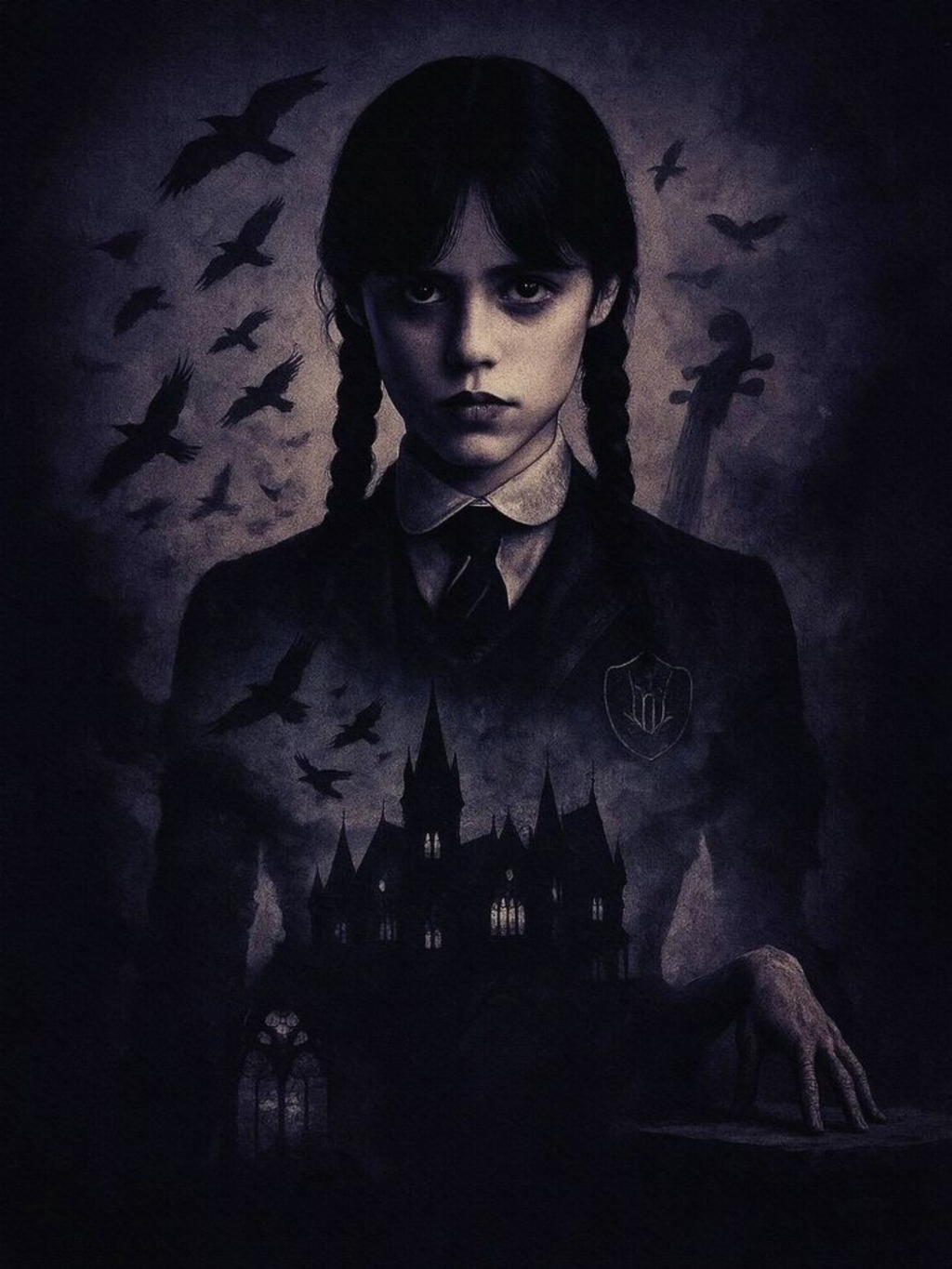 Wednesday Addams Dark Poster