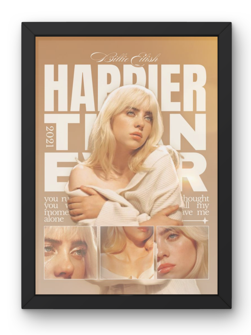 Billie Eilish "Happier Than Ever" Poster