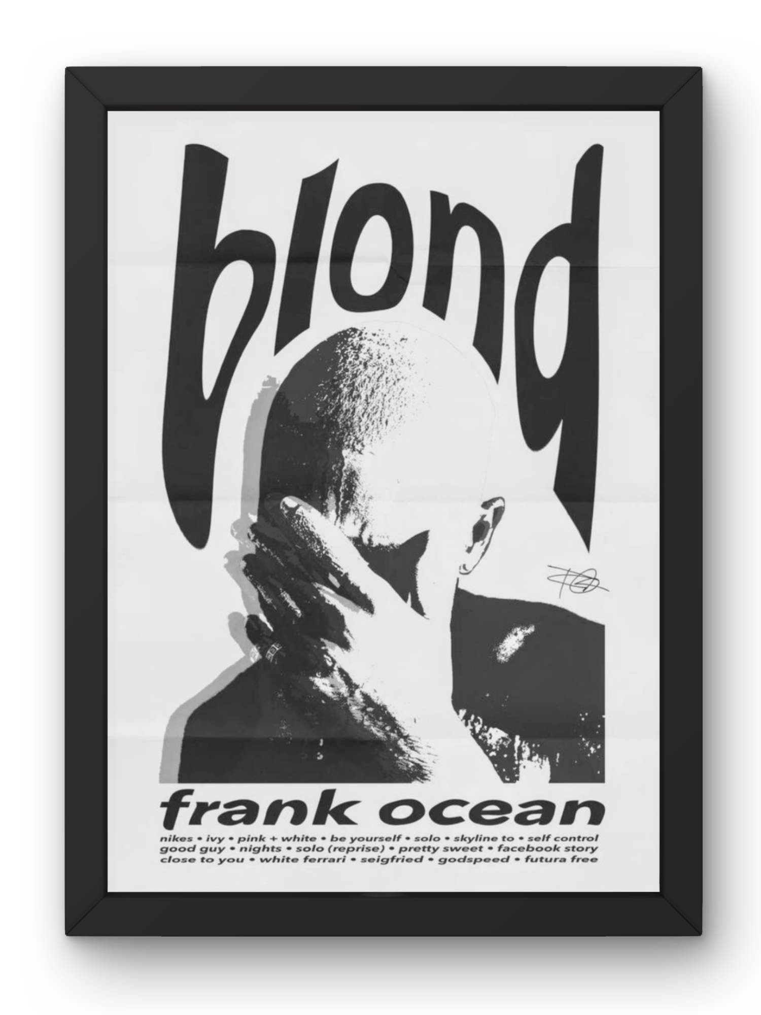 Frank Ocean "Blonde" Poster