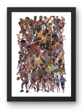 Historical Basketball Legends Poster