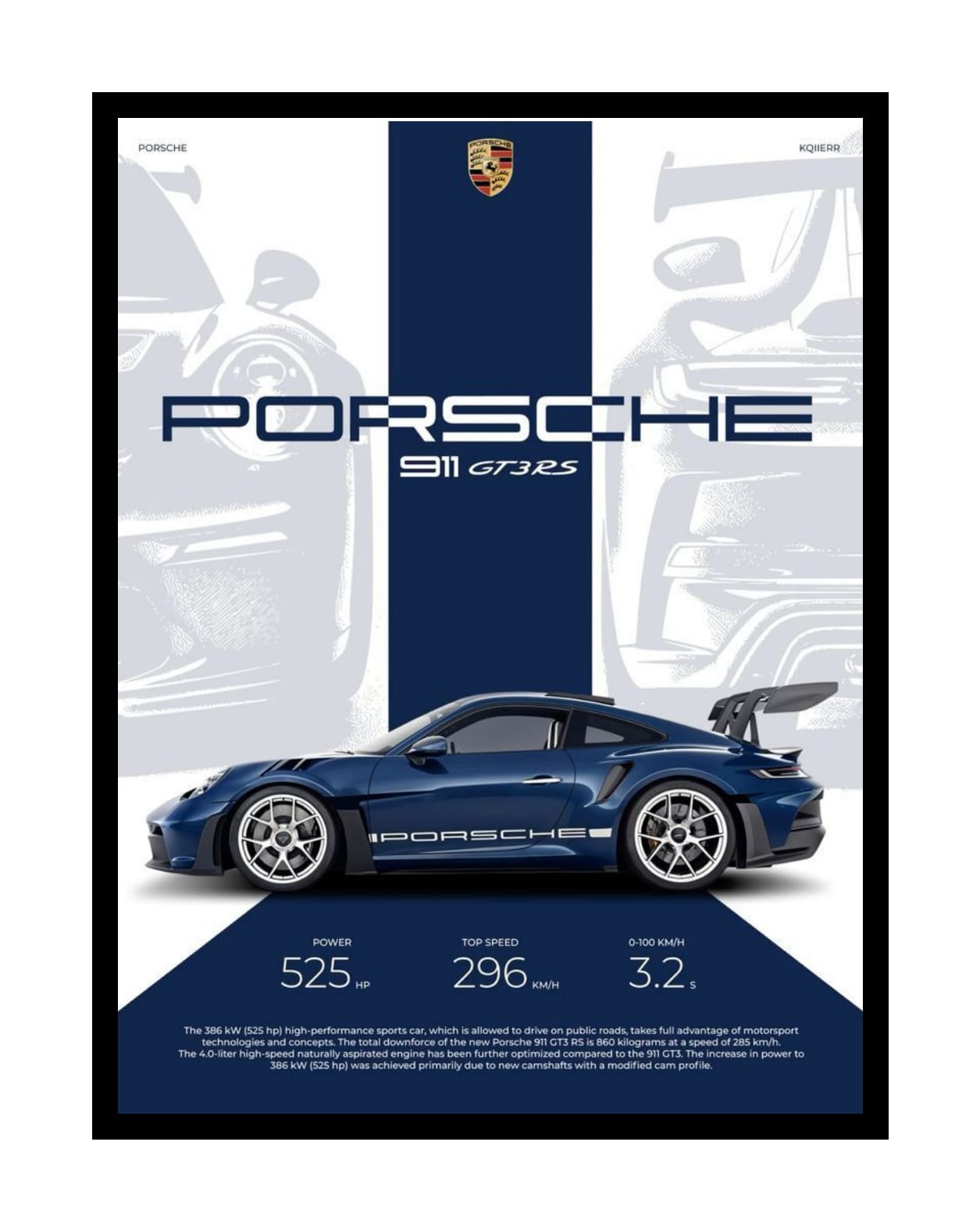 Porsche 911 GT3 RS Poster