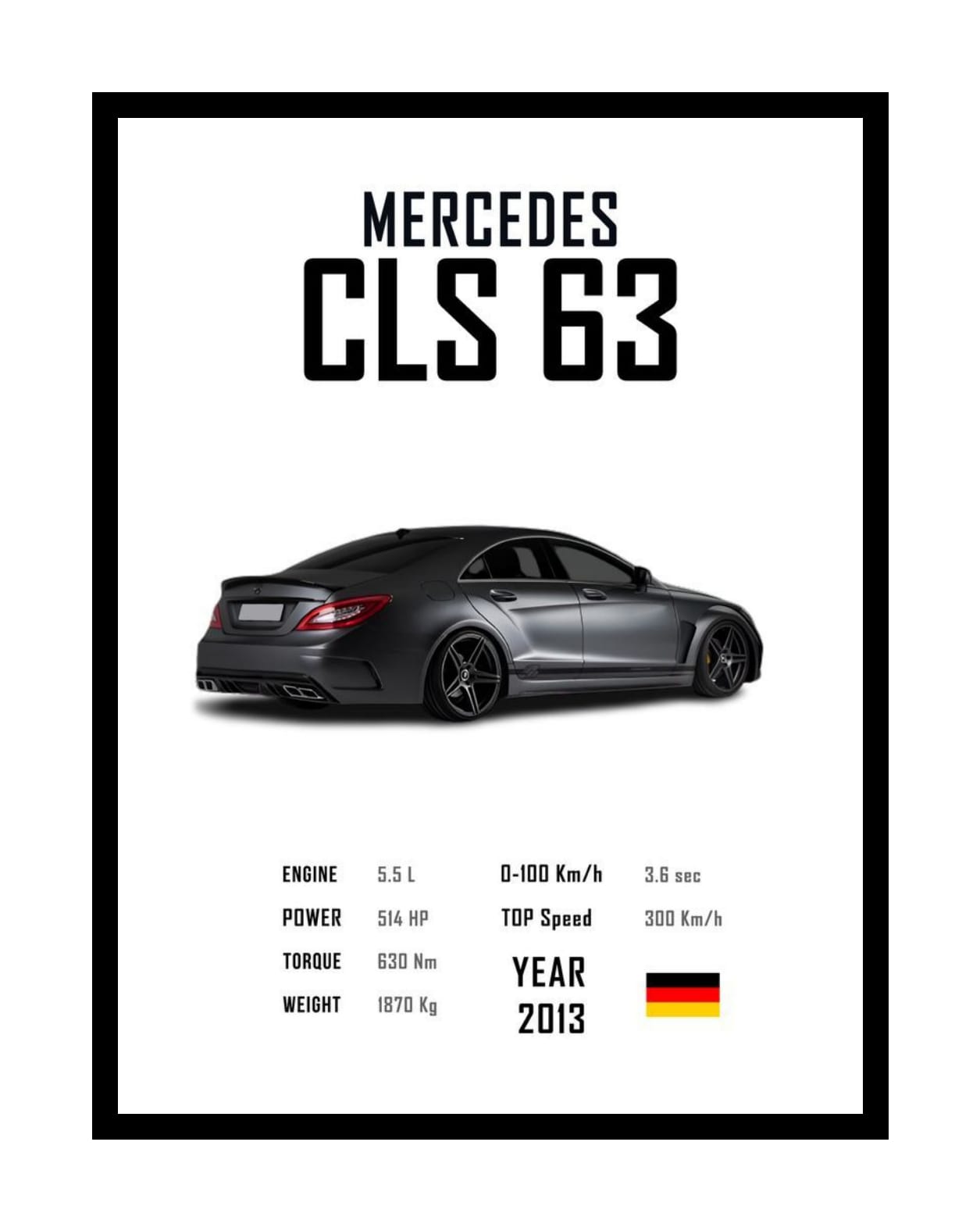 Mercedes CLS63 Poster