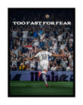 Kylian Mbappé Too Fast For Fear Poster