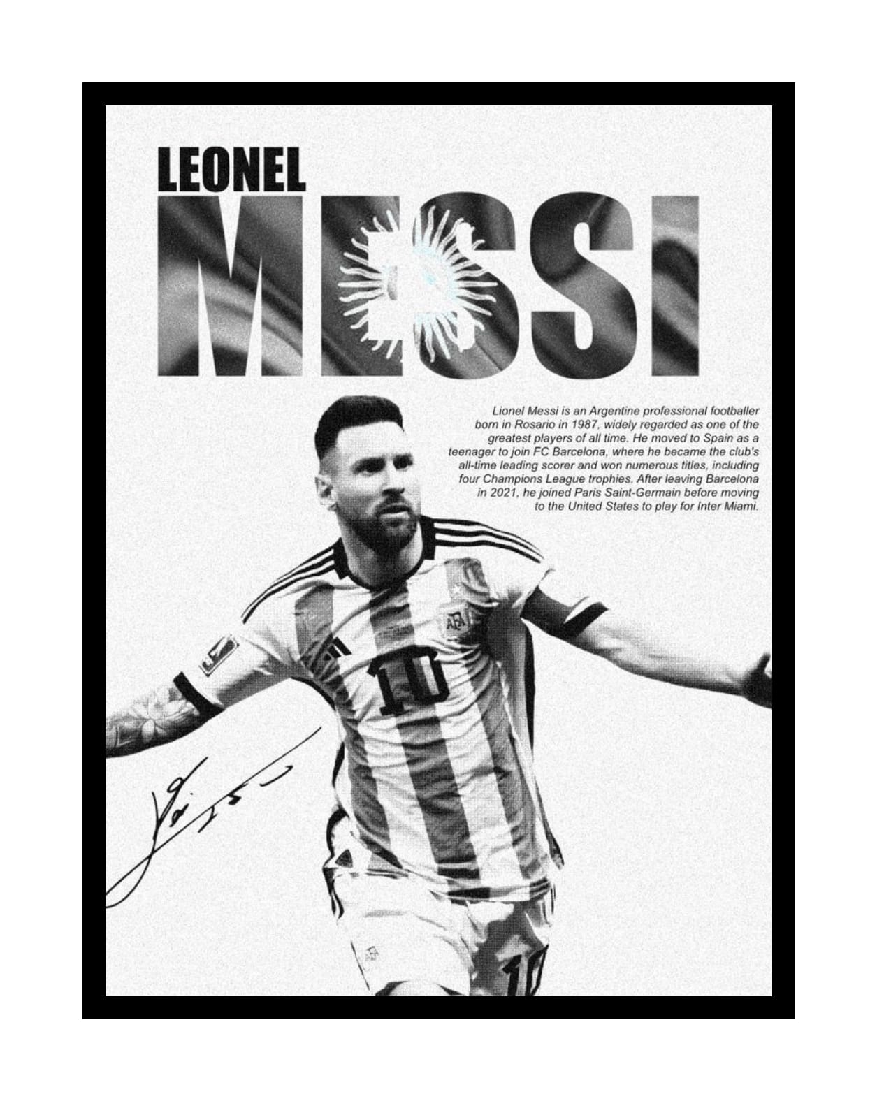Lionel Messi (Argentina) Poster